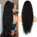 Extension de Cheveux Bouclés Ondulés et Volumineux avec Queue de Cheval