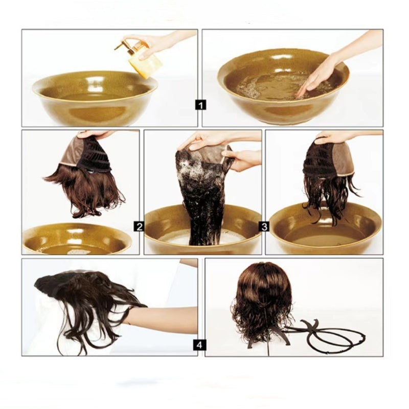 Extension de Cheveux Bouclés Ondulés et Volumineux avec Queue de Cheval