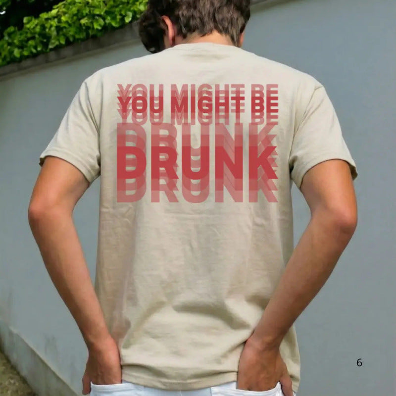 Men's Short Sleeve Crew Neck Graphic Shirt
